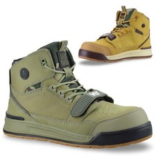 Mens Leather Safety Steel Toe